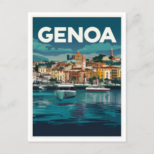 Genua Italien Postkarte