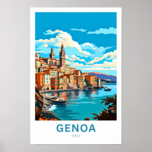 Genua Italien Reisen Print Poster