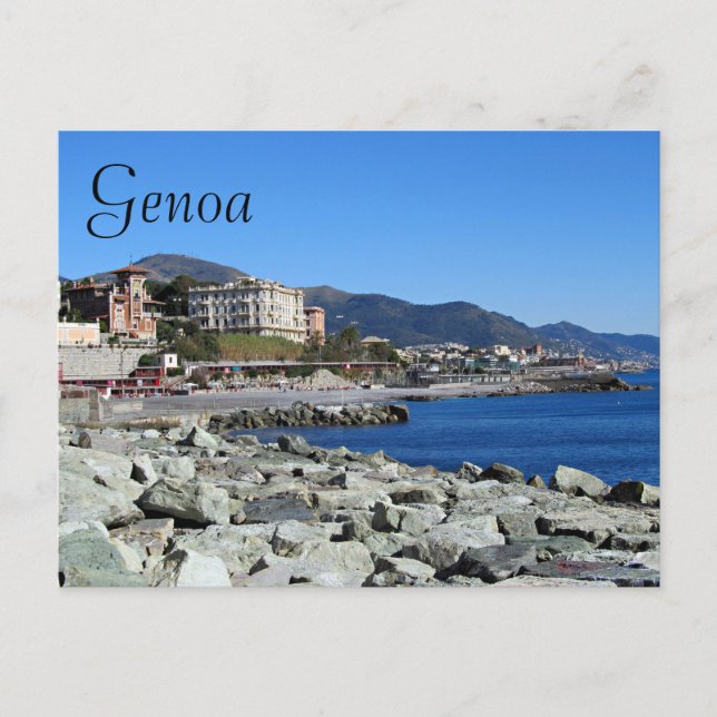 Genua-Küste Postkarte (Vorderseite)