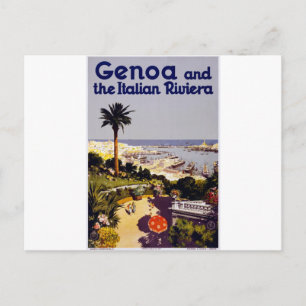 Genua und die italienische Riviera Postkarte
