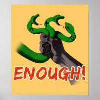 GENUG!! Atheistisches Poster!