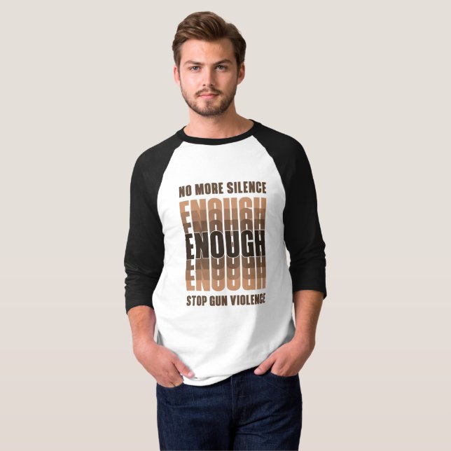 genug | Herren-3/4-Sieb-Raglan T-Shirt (Vorne ganz)