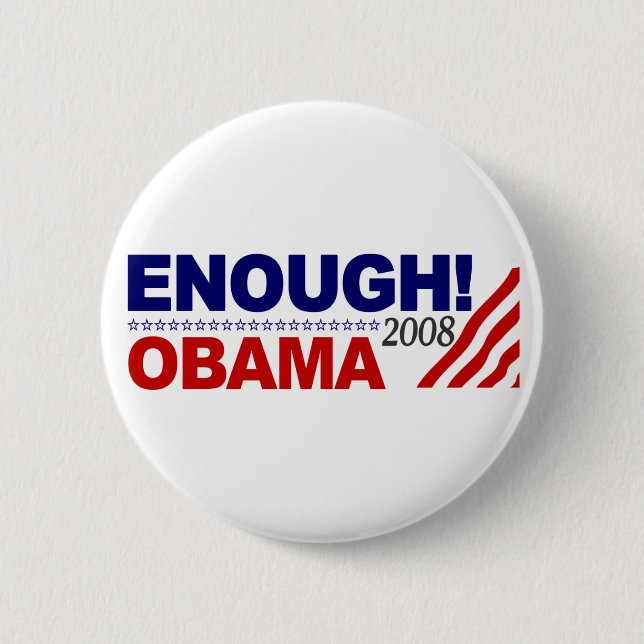 GENUG! (Obama 2008) Button (Vorderseite)
