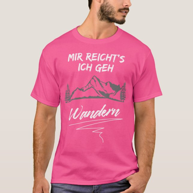 Genug Wandern Alpen Bayern Österreich T-Shirt (Vorderseite)