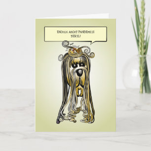 Genügend über Pandemien, anpassbare lustige Karte