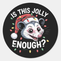 Genügt das? Christmas Opossum Sarcastic