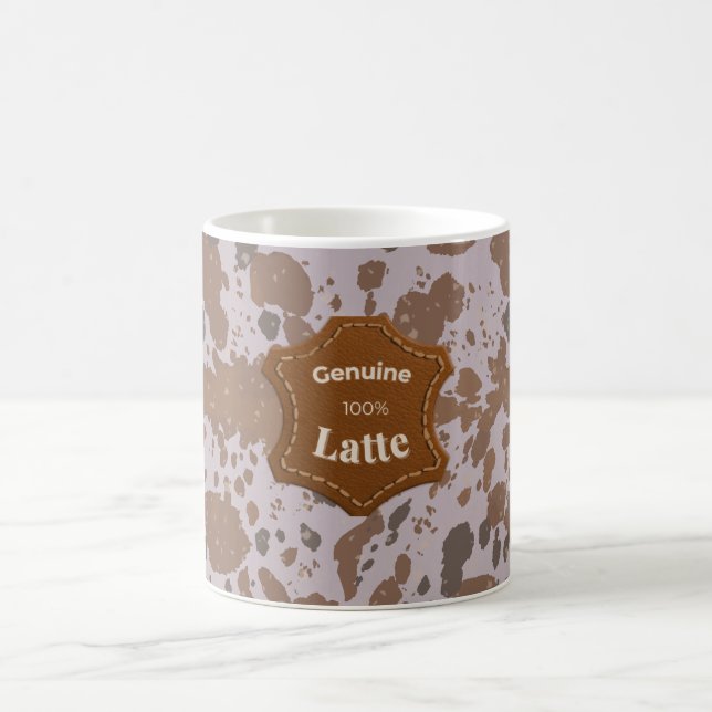 Genuine 100% Latte – Iced Latte Mug Kaffeetasse (Mittel)