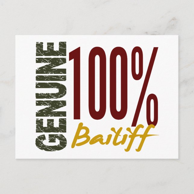 Genuine Bailiff Postkarte (Vorderseite)