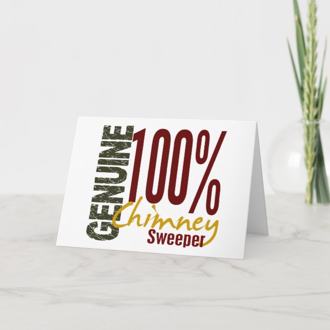 Genuine Chimney Sweeper Karte (Vorderseite)