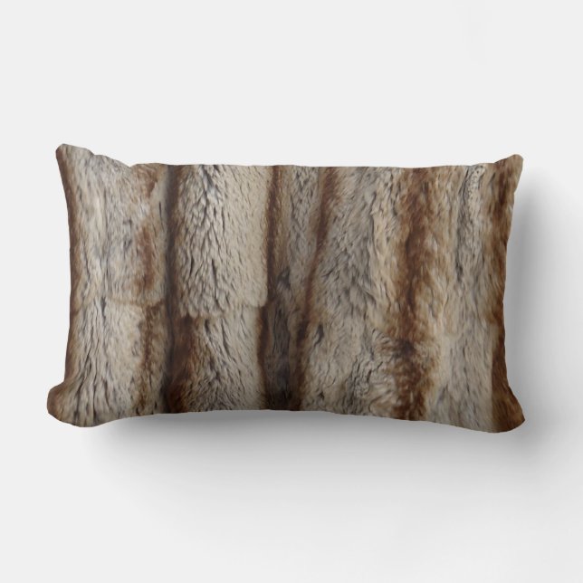 GENUINE CHINCHILLA FUR  LENDENKISSEN (Vorderseite)