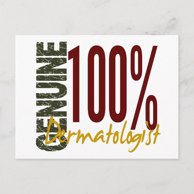 Genuine Dermatologin Postkarte (Vorderseite)