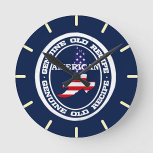 Genuine Recipe American Runde Wanduhr