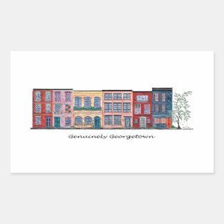 Genuinely Georgetown Rechteckiger Aufkleber