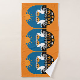 Genus Pelecanus Bird Art Badehandtuch