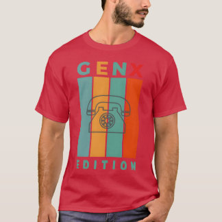 GENX EDITION Retro-Telefon-Design T-Shirt