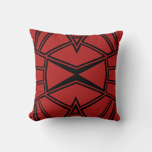 Geo #615 Red Kissen