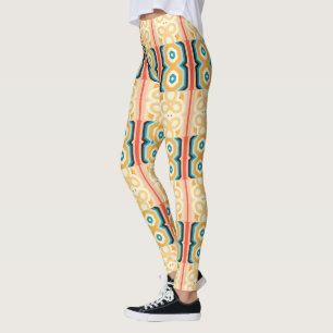 Geo Blumenmuster Leggings