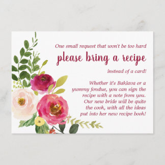 Geo Brautparty Rezept Begleitkarte