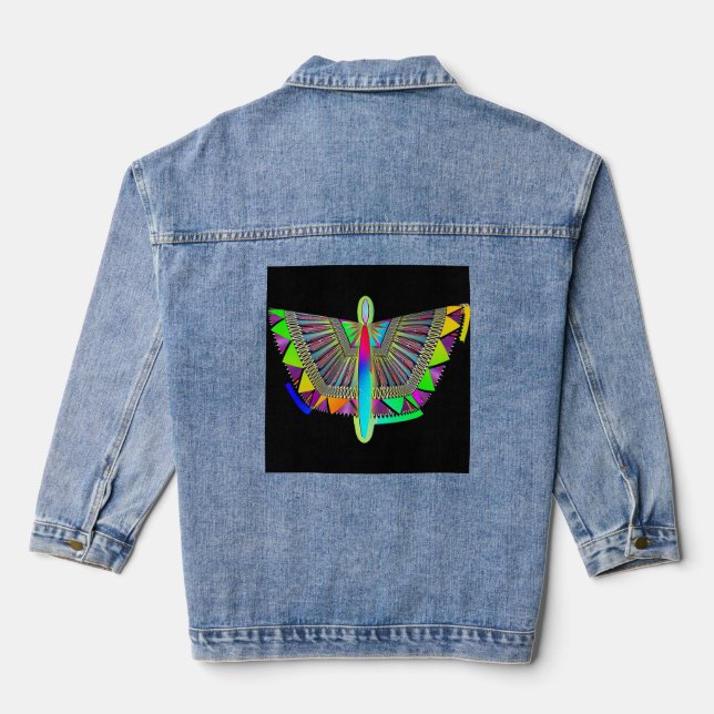 Geo Butterfly Jeansjacke (Rückseite)