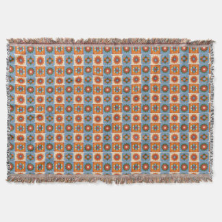 Geo-Celestial Repeat Muster Throw Blanket Decke