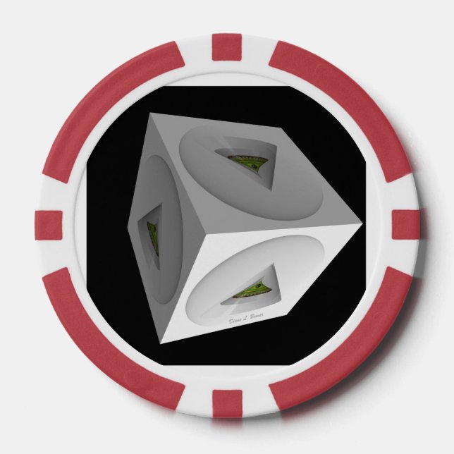 Geo Cube Pokerchips (Vorderseite)