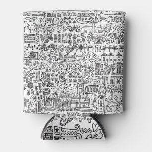 Geo Design abstrakte Muster. Dosenkühler