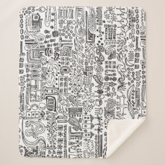 Geo Design abstrakte Muster. Sherpadecke