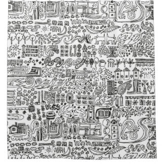 Geo-Design Duschvorhang