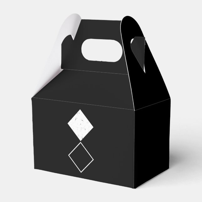 Geo Diamond Square Geschenkschachtel (Vorderseite)