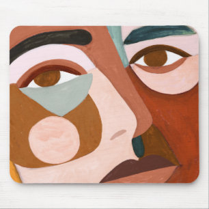 Geo Face Upclose Mousepad