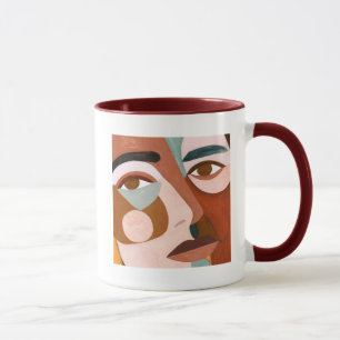 Geo Face Upclose Tasse