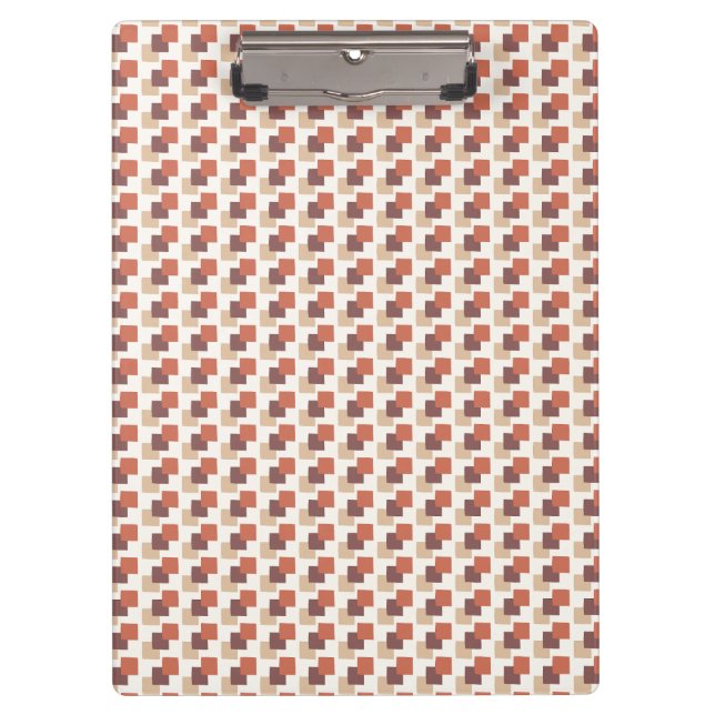Geo Focus Warm Neutral Klemmbrett (Vorderseite)