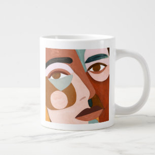 Geo-Gesichtserkennung Jumbo-Tasse