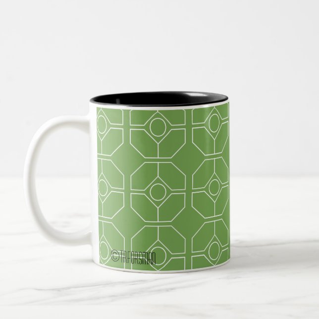 Geo Green Tasse - Geo Cat Collection von TR Forsma (Links)