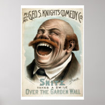 Geo H White's Comedy Co Vintage Theaterplakat