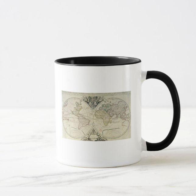 Geo-Hydrografisches Mappamonde Tasse (Rechts)