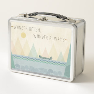 Geo im Freieni   wandern häufig, Wunder häufig Metall Lunch Box