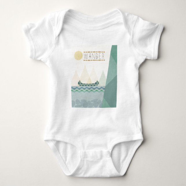 Geo im Freieniii | wandern Baby Strampler (Vorderseite)