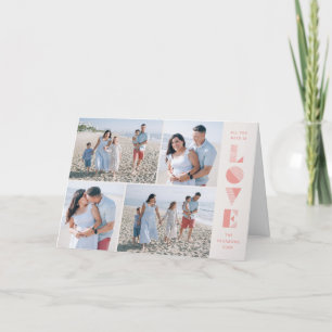 Geo Liebe 4-Foto Valentinstag-Karte - Lachs Ankündigung