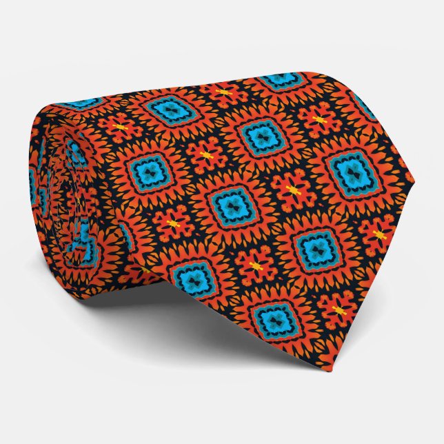 Geo Pattern Krawatte (Gerollt)