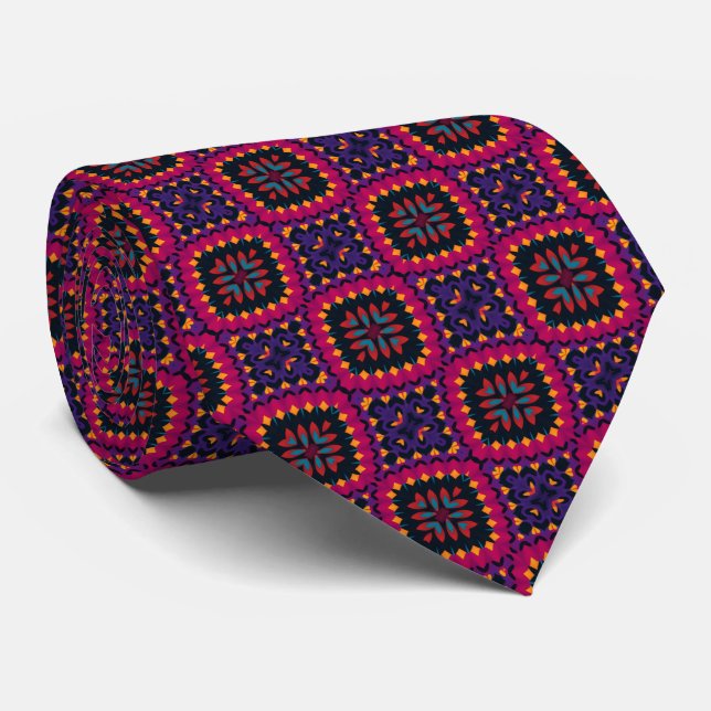 Geo Pattern Krawatte (Gerollt)