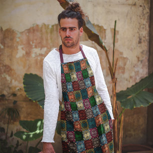 Geo Polychrome Owls Schürze