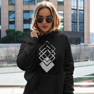 Geo Repeat Diamond Hoodie