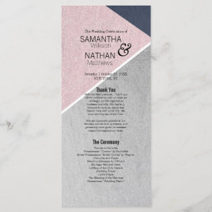 Geo Rosen-Quarz-Marine-Blau-und Silber-Programme Programm