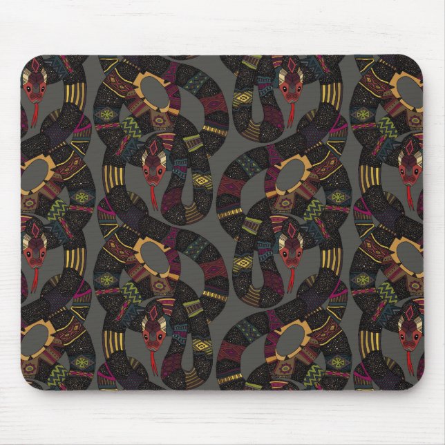 geo-Schlangen Mousepad (Vorne)