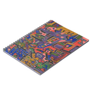 "Geo-Tech" Abstrakte Kunst Notizblock