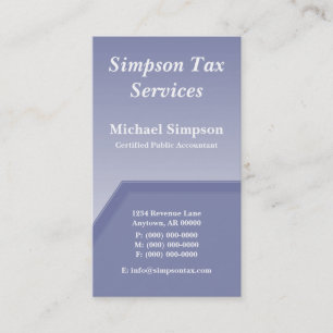 Geo Tech Business Card, Serene Blue Visitenkarte