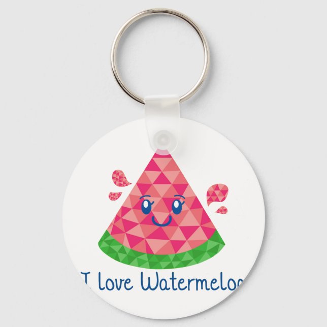 Geo Watermelon Schlüsselanhänger (Vorderseite)