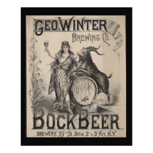 Geo. Winter Brewing Co. Bockbier. Brauerei 55th St Fotodruck