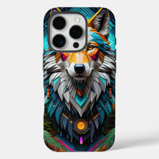 Geo Wolf iPhone 16 Pro Hülle